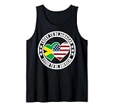 lucky to be jamaican proud to be american jamaica bandiera degli stati uniti canotta