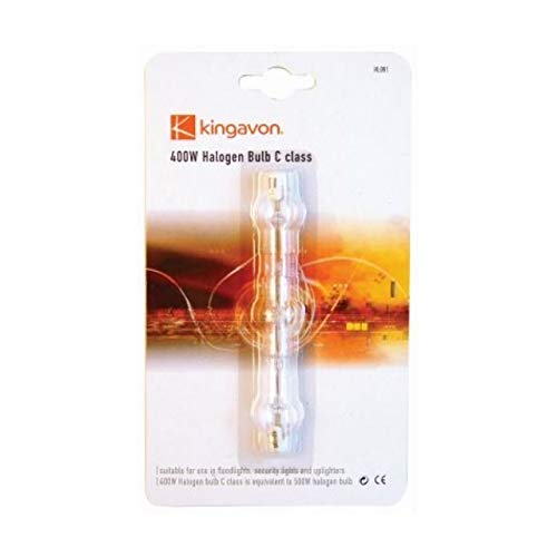 The Home Fusion Company 400W Ampoule Halogène Classe C Équivalent à 500W Projecteurs Sécurité Site Lampe Cover