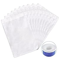 Ailvor Skimmer Socken, 10 Stück Skimmersocke, Pool Skimmer Netz, Skimmer Filter Netz für Entfernt Blätter, Abschaum, Insekten, Kleinepartikel (White)