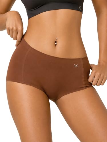 Image of Krvvy Airsoft Boyshorts | Women's High Coverage Mid-Rise Underwear with Four-Way Stretch | All Day Breathability | Lightweight & Seamless