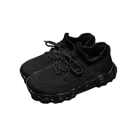 QCHIAN 2024 Summer Lace-Up Low Top Slip On Women Sneakers, Lightweight Mesh Running Shoes, Women'S Casual Breathable Walking Shoes (Black,8) Cover