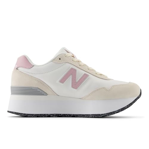 New Balance Women's 515 V3 Sneaker, White/Sea Salt, 6.5 M