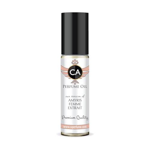 CA Perfume Impression of Amyris Femme Extrait for Women Fragrance Oil Floral Fruity Scent Long Lasting Perfumes for Women Travel Size TSA Ready Mini Parfum Body Oil Roll-on 0.33 Fl Oz 10ml