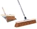 Produktbild BawiTec Kokosbesen Kehrset,Komplett-Set,Besen 40cm,mit Teleskopstiel verstellbar,Handfeger Holz 28cm,Metall-Kehrblech mit Holzgriff,Kokos-Borsten,Naturfaser,Kehrbesen,Kehrgarnitur
