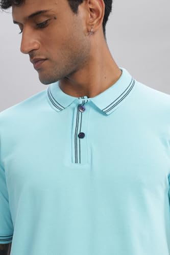 Image of ADRO Polo T Shirt for Men | Black Polo T-Shirt | 100% Cotton Polo Tshirt | Regular Fit Polo| Available in Plus Size Polo
