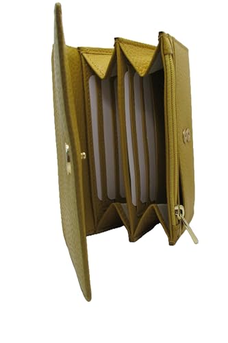 Made in Italy Vera Pelle 6 cards wallet purse Ananas Yellow (Ananas Yellow)2