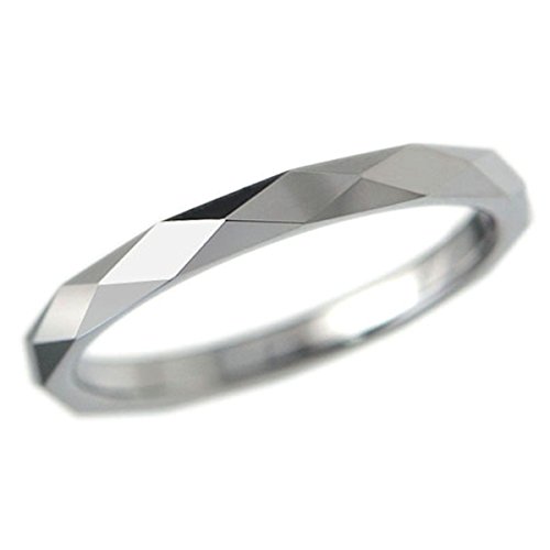 指輪 タングステン 2mm リング シルバー 11号