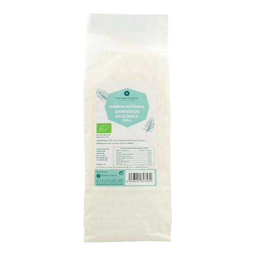 PLANETA HUERTO | Harina Integral de Garbanzos Ecológica 800 g | Alternativa Saludable y Rica en Proteínas para Recetas Sin Gluten