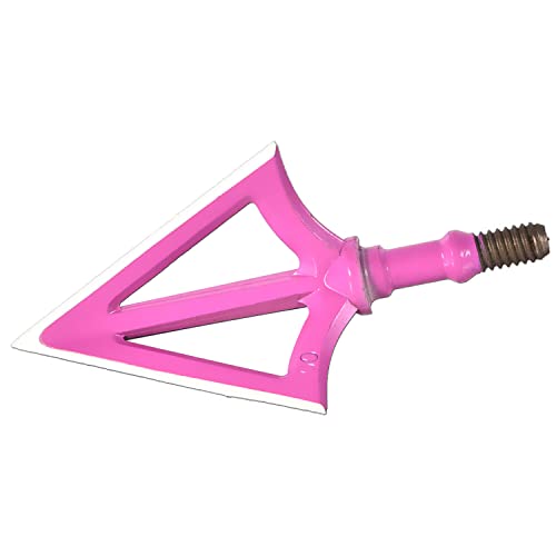 Scoland Shooter 100 Grain Hunting Broadheads,Stainless Steel Fixed Blade Arrow Tips Archery Arrowhead for Crossbow and Compound Bow Pack of 6