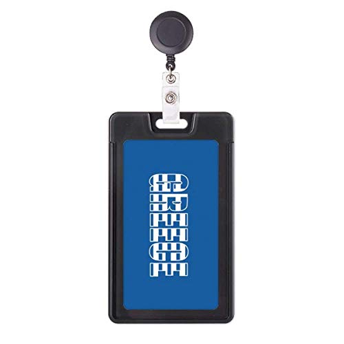 Porte-badge rétractable avec drapeau grec pour le bureau et l'hôpital