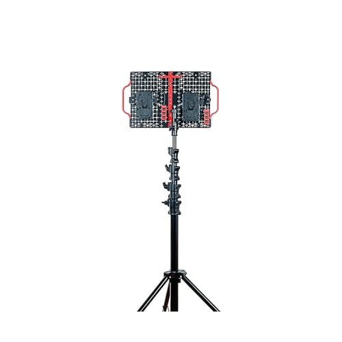 Placa V-mount con divisor Dtap y roscas de un cuarto para batería 4