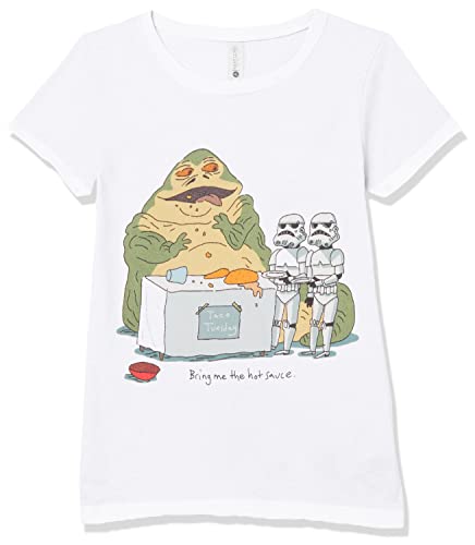 T-shirt Star Wars fille blanc idéal pour le collège et les sorties entre amies