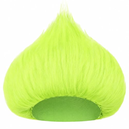 Image of Geyoga 1 Pcs Funny Wig Crazy Hair for Halloween Party,Fluorescent Green
