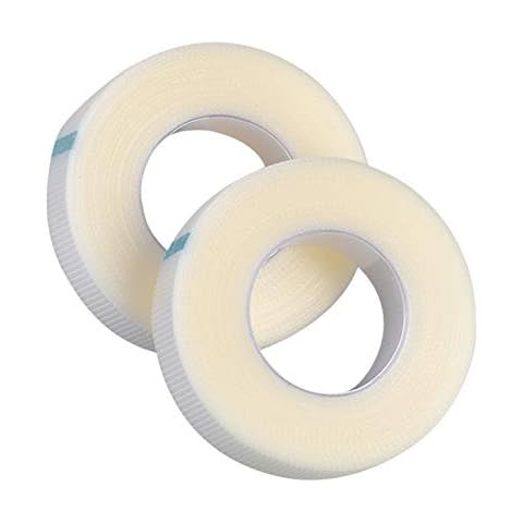 ITME 2 Rolls PE Micropore Medical Lash Tapes for Eyelash Extension Supply, PE Micropore Medical Tape For Individual Eyelash Extensions,Lash Tape(Size 1.2CM*9M) Cover