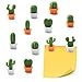 Bogoro Carino Cactus Frigo Magnetici,12 Pezzi Cactus Pianta grassa Magnet Magneti,Calamite da Frigorifero con Gatto Carino,Casa Decorazione Frigorifero Adesivi per Office Armadi lavagne Decorative