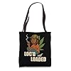 Black Woman With Locs Smoking Weed / Blunt Camo Hat 420 Tote Bag