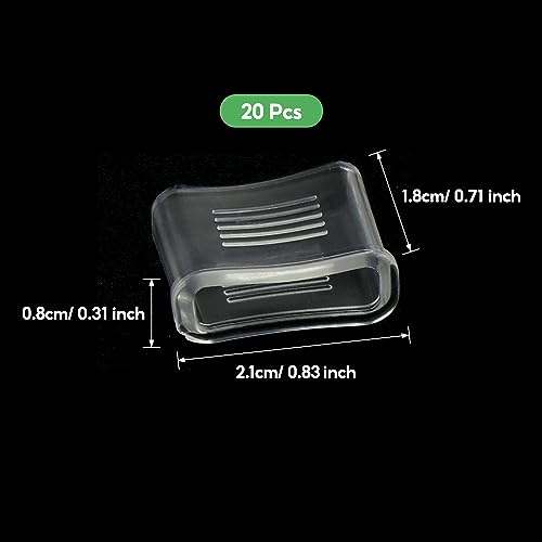 20 protectores transparentes para boquilla de silbato miniatura 3