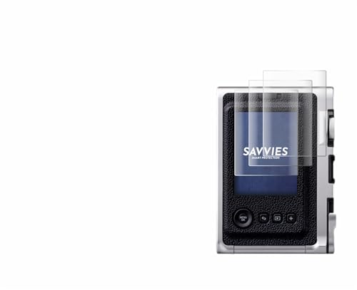 savvies 4x Full-Screen Protection Film compatible with Fujifilm Instax Mini Evo Full Cover Screen Protector 3D Curved [Edge to Edge, Scratch Proof]