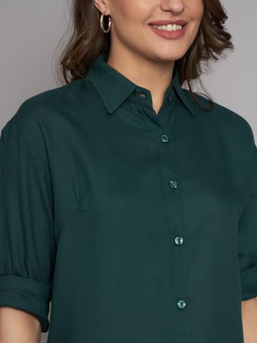 Image of FUNDAY FASHION Women's Rayon Blend Regular Fit Long Sleeve All Purpose Shirt