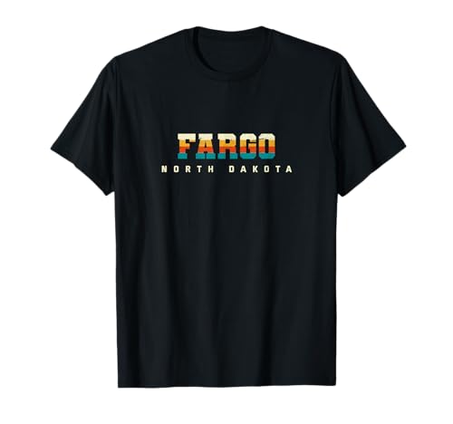 Fargo Dakota do Norte cidade natal ND estado de origem Fargoan residente t-shirt, Preto, S