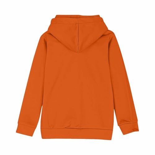 Girls Casual Long Sleeve Hoodies Oversized Cute Sweatshirts Soft Pullover Tops with Fleece Pocket 3-14 Years4