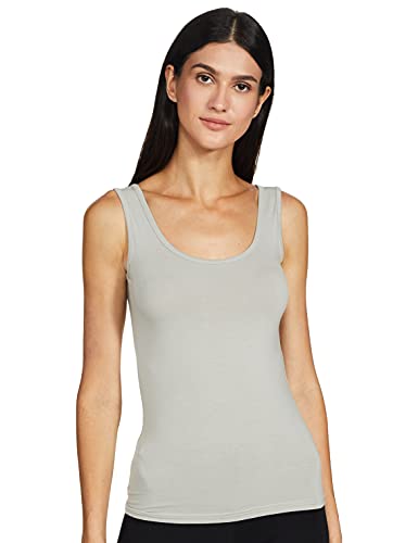 Image of Longies Women's Sleeveless Camisole (LWSLTPO2V001 Mustard & Grey07 XL)