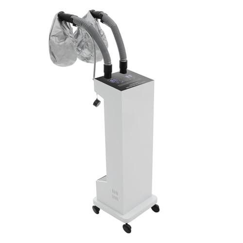 Image of Professional Nano Hair Steamer, 650W Multi-Function Micro-Mist Hair Steamer with Universal Wheel 2 Vaporizing Caps for Deep Care Hair Repair Salon Spa