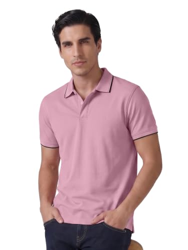 Image of XYXX Accent Men's Solid Cotton Polo T Shirt | Collar Tshirts | Half Sleeves | Solid-Slim Fit