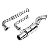 4 Inches Round Muffler Tip Catback Exhaust System Compatible with Nissan Maxima 00-03
