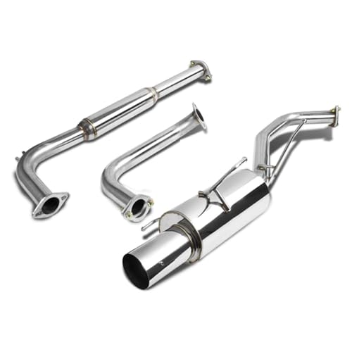 4 Inches Round Muffler Tip Catback Exhaust System Compatible with Nissan Maxima 00-03