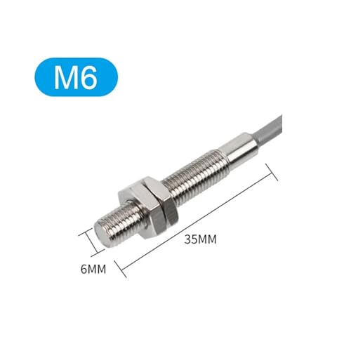 Capteur à induction M6 NPN NO avec câble de 2m pour détection métallique précise