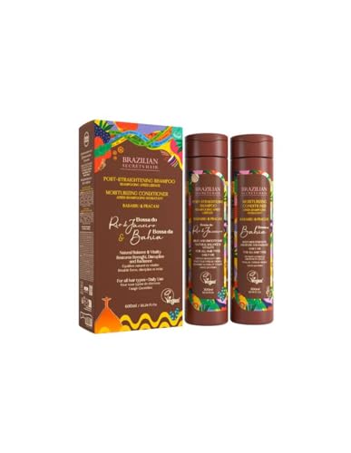 Brazilian Secrets hair - Bossa da Bahia - Coffret SHAMPOING APRÈS-LISSAGE & APRÈS-SHAMPOING HYDRATANY - 2 X 300ML