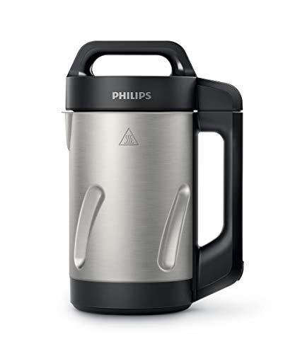 Philips HR2203/80 - Licuadora térmica de acero inoxidable de 1,2 litros, 1000 vatios