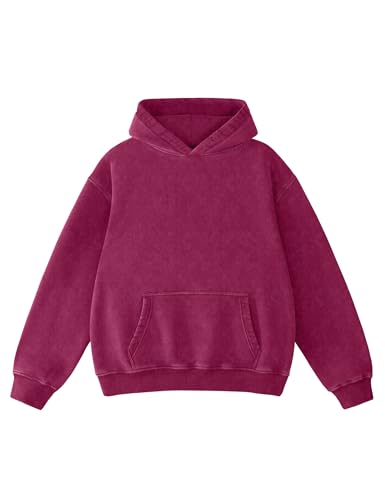 Image of Hatant Oversized Hoodie Sweatshirts for Men Couples Heavyweight Hoodies Pullover Vintage Mens Acid Wash Sweaters Clothes 2026