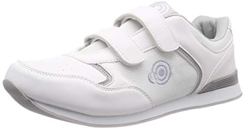 Dek Drive Hommes Baskets Velcro Blanc/Gris - Blanc Gris, 10 UK