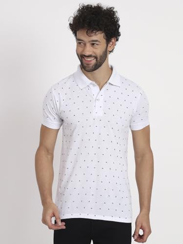 Image of Men Cotton Half Sleeves Regular FIT Polo T-Shirt