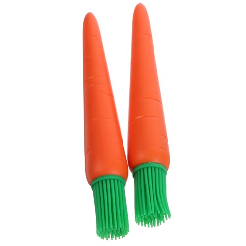 OFFSCH 2pcs Silicone Basting Brush Cooking Oil Brush for Bbq Grilling and Baking Multi-use Kitchen Tool for Even Oil Application