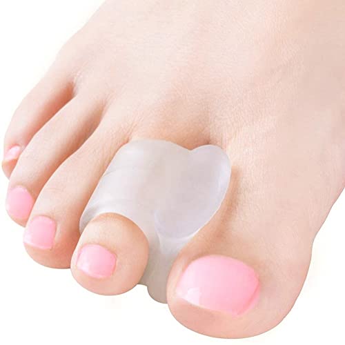 Corrector de juanetes separadores de dedos – Gel de Hallux Valgus minimalmente invasivo Protector de Alisador de dedos grandes – Alivio inmediato del dolor de pies – 2 pares