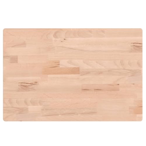 vidaXL Encimera de Baño, Tablero de Lavabo Estante, Encimera de Tocador Armario, Encimera para Casa, Madera Maciza de Haya 60x40x1,5 cm