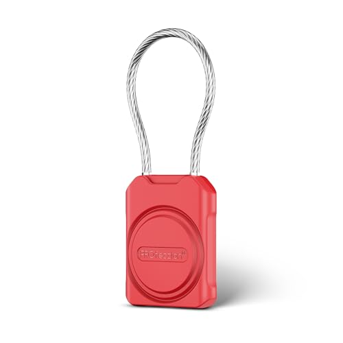 PROfezzion Secure GPS Tag Holder with Metal Wire Cable for Luggage IPX8 Waterproof Hard Shell Hidden Case with Allen Key Locking System for Travel Suitcase Backpack