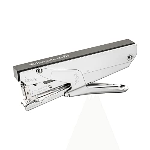 Image of Kangaro HP-210 Desk Essentials All Metal Stapler| Sturdy & Durable | Suitable for 30 Sheets | Perfect for Home, School & Office | Pack of 1 | Color May Vary