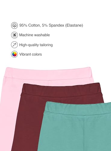 Image of Lilax Girls' Basic Solid Soft Dance Short for Gymnastics or Under Skirts