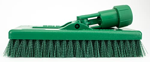 Image of SPARTA 3638831EC09 Polyester Rectangle Scrub Brush, Floor Brush, Cleaning Brush With Swivel Head For Cleaning, 8 Inches, Green