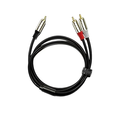 R/CA Splitter Cable Male to 2 Subwoofer Y-Splitter Extension Cord for TV DVD Amplifier AV HDTV Etc(RCA-M to 2RCA-M,5m)