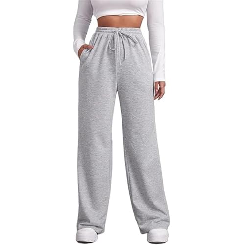 Pantalon de jogging long en coton femme noir L Gy1