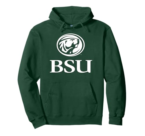 Bemidji State Beavers Icon Green Officially Licensed Pullover Hoodie