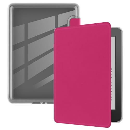 Funda para Kindle de 15.2 cm (8ª generación-versión 2016), ultra transparente, suave y flexible, cubierta trasera de TPU transparente con apagado y encendido automático para Kindle (modelo n.º SY69JL
