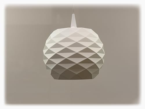 Nova A1 Lampenschirm für Herrnhuter Stern A1 – moderner 3D-gedruckter Kugelschirm (Ø 13 cm, H 10 cm) aus Dresden, inkl. Adapter, ganzjährig nutzbar