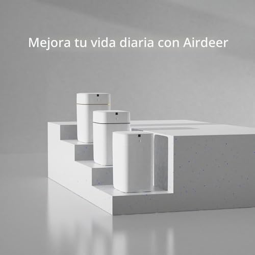 Cubo de basura automático de 4 galones con sensor y 6 anillos de repuesto para baño 8