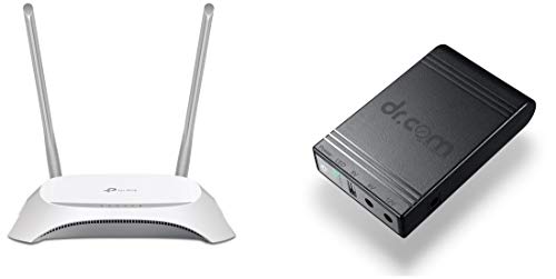 Image of TP-Link TL-MR3420 300 Mbps 3G /4G Wi-Fi Wireless Router and Dr Com Smart UPS 8000mAh Power Backup DRU-8000